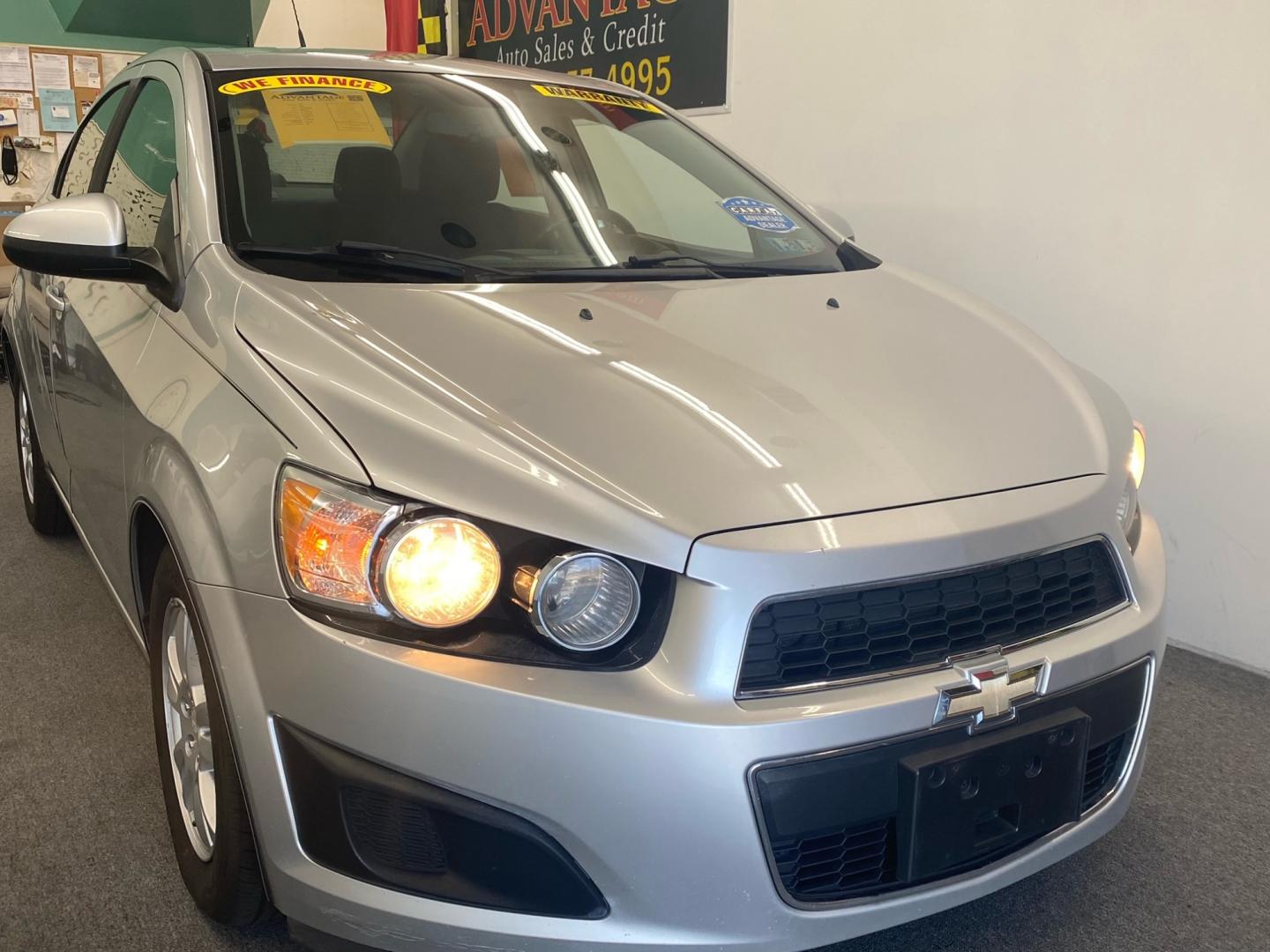 2012 SILVER /black Chevrolet Sonic (1G1JC5SH5C4) , located at 533 S West End Blvd., Quakertown, PA, 18951, (877) 257-4995, 40.343994, -75.303604 - Photo#2